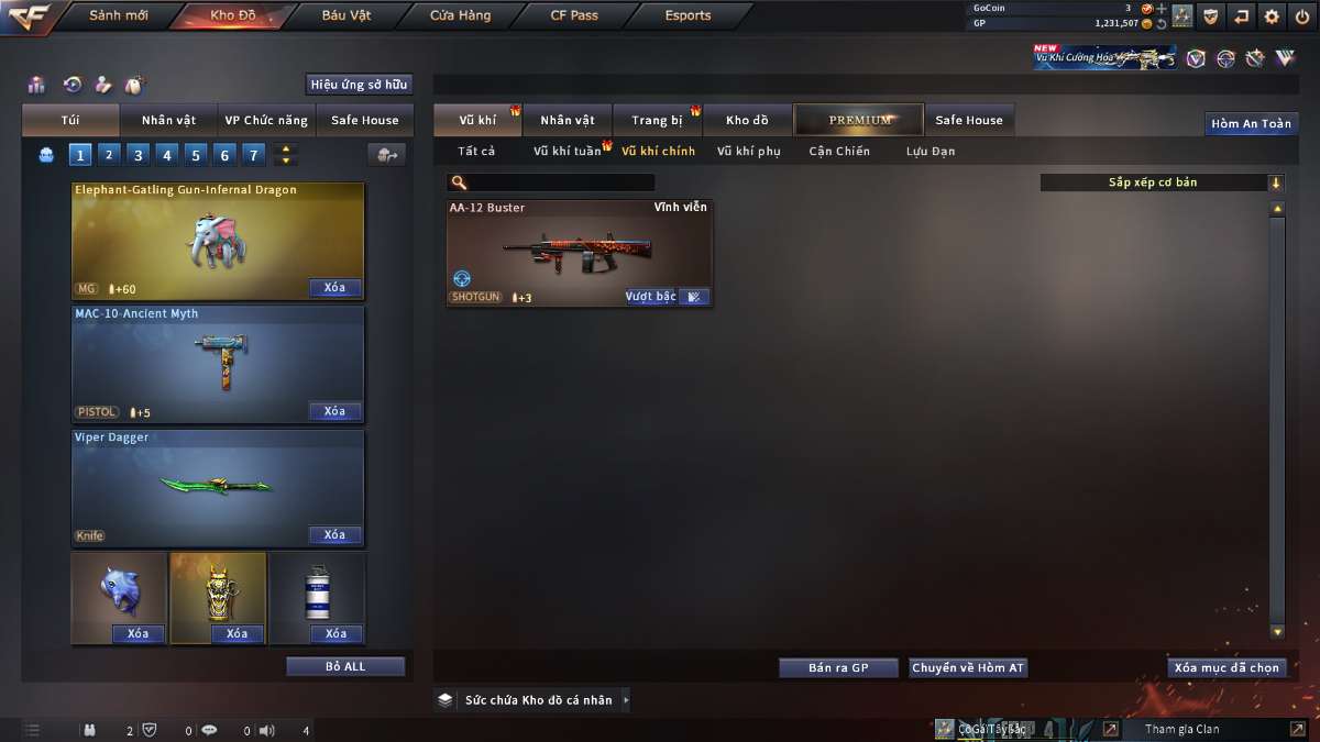 shop acc cf uy tin gia re